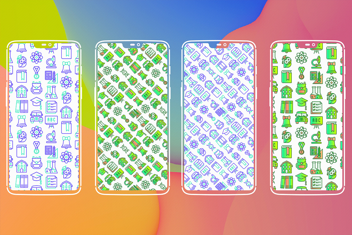 Back To School Patterns Collection, a Pattern Graphic by Alex Blogoodf (Photo 2 of 8)