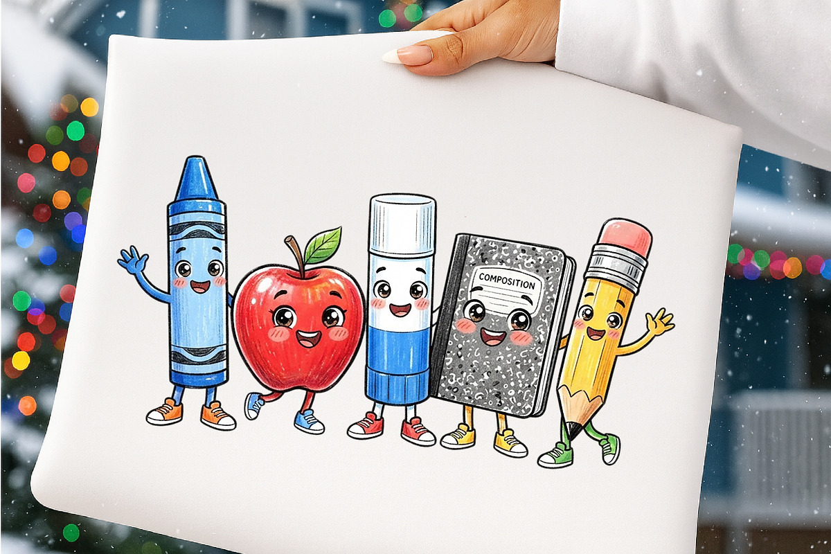 Cute School Clipart PNG, a Transportation Illustration by SinaCreation (Photo 3 of 7)