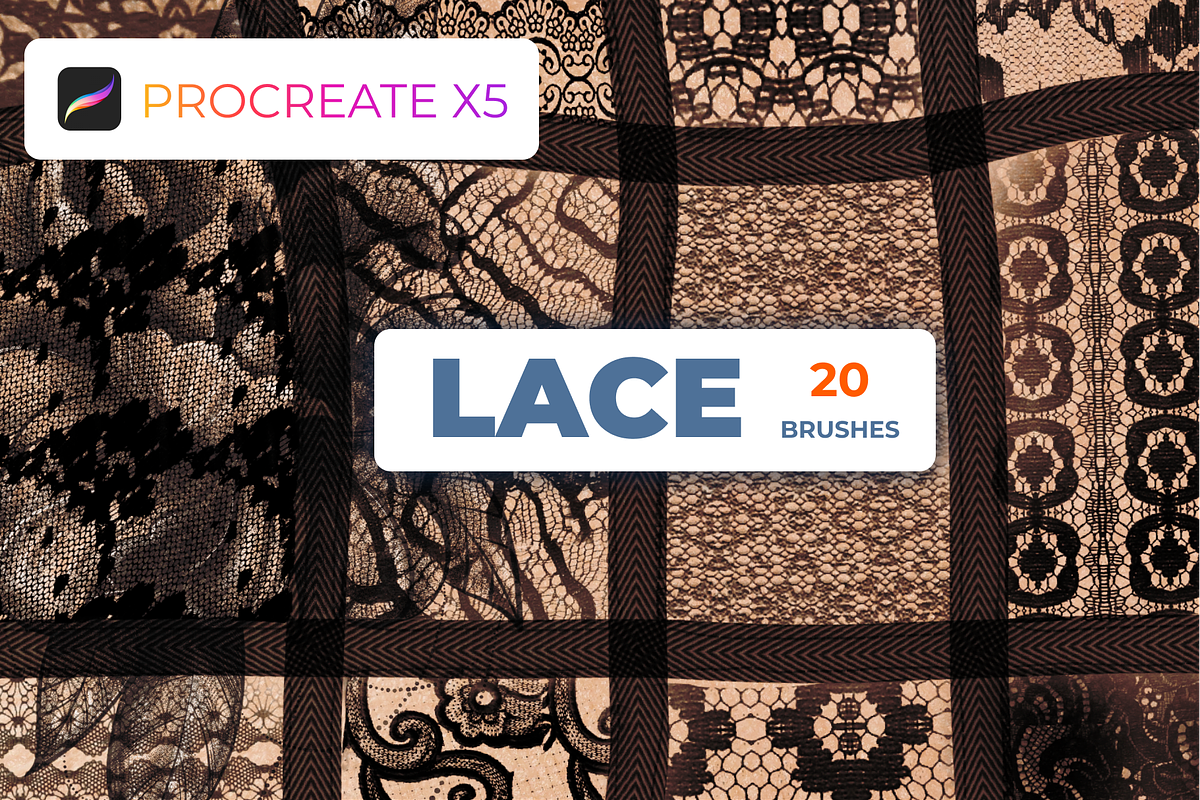 20 lace Procreate Brush Set, a Brush Add-On by Graphics Resources (Photo 8 of 9)