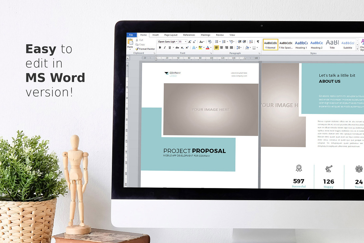 Canva Project Proposal Template, a Brochure Template by Sabin (Photo 6 of 7)
