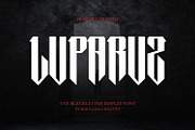 Luparuz Blackletter Display Font, a Blackletter Font by Maulana Creative (Thumbnail 1 of 7)