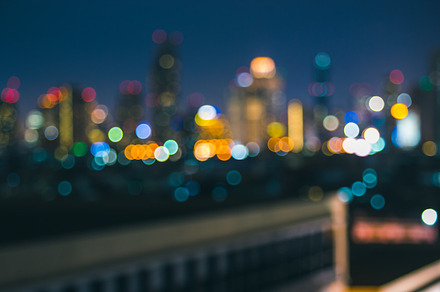 Night bokeh featuring abstract, background, and blur, an Architecture Photo by Mybnassphoto