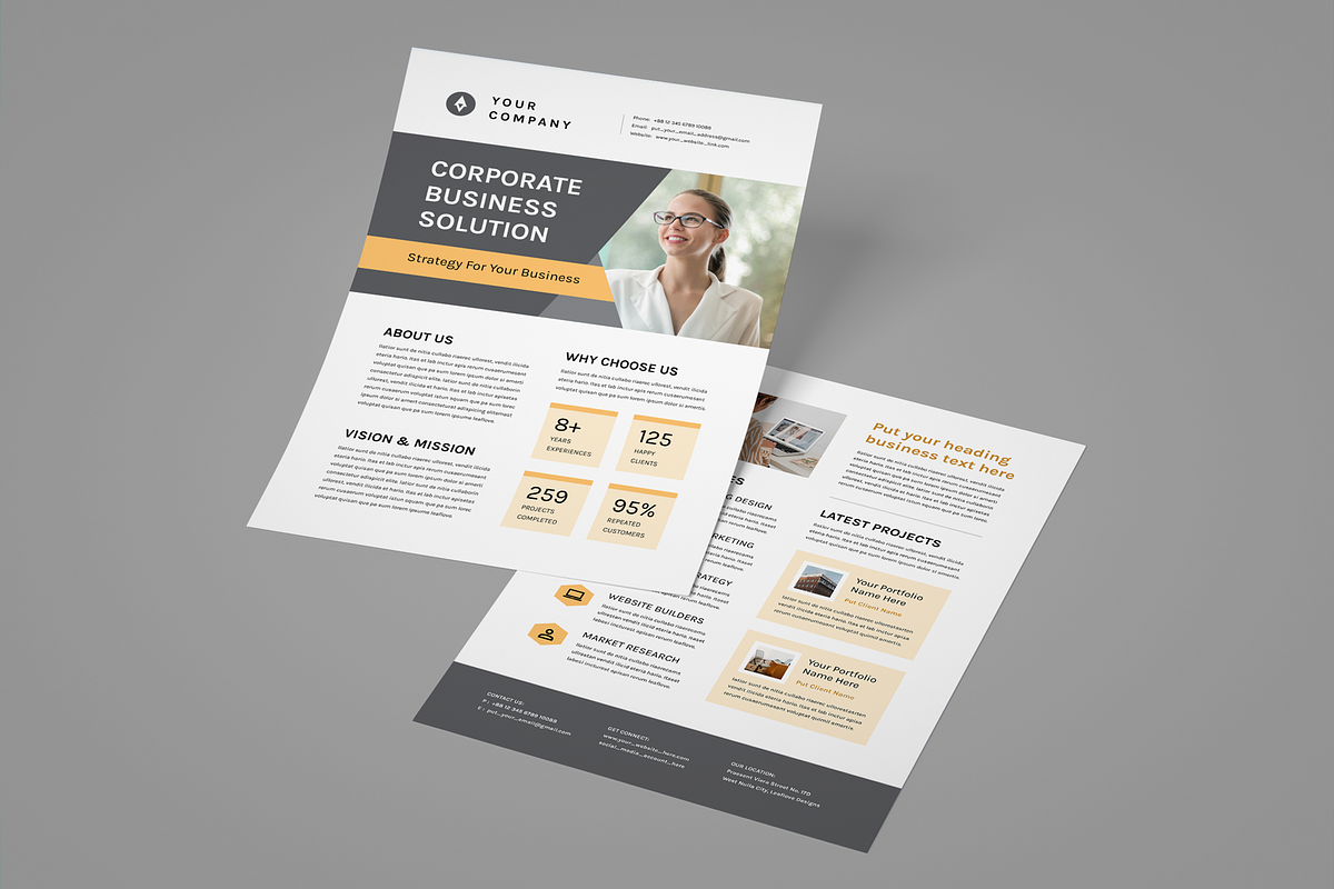 Corporate Flyer Bundle, a Flyer Template by Leaflove (Photo 9 of 10)