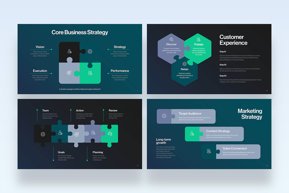 Puzzle Infographic Presentation, a Presentation Template by BrandPacks (Photo 2 of 4)