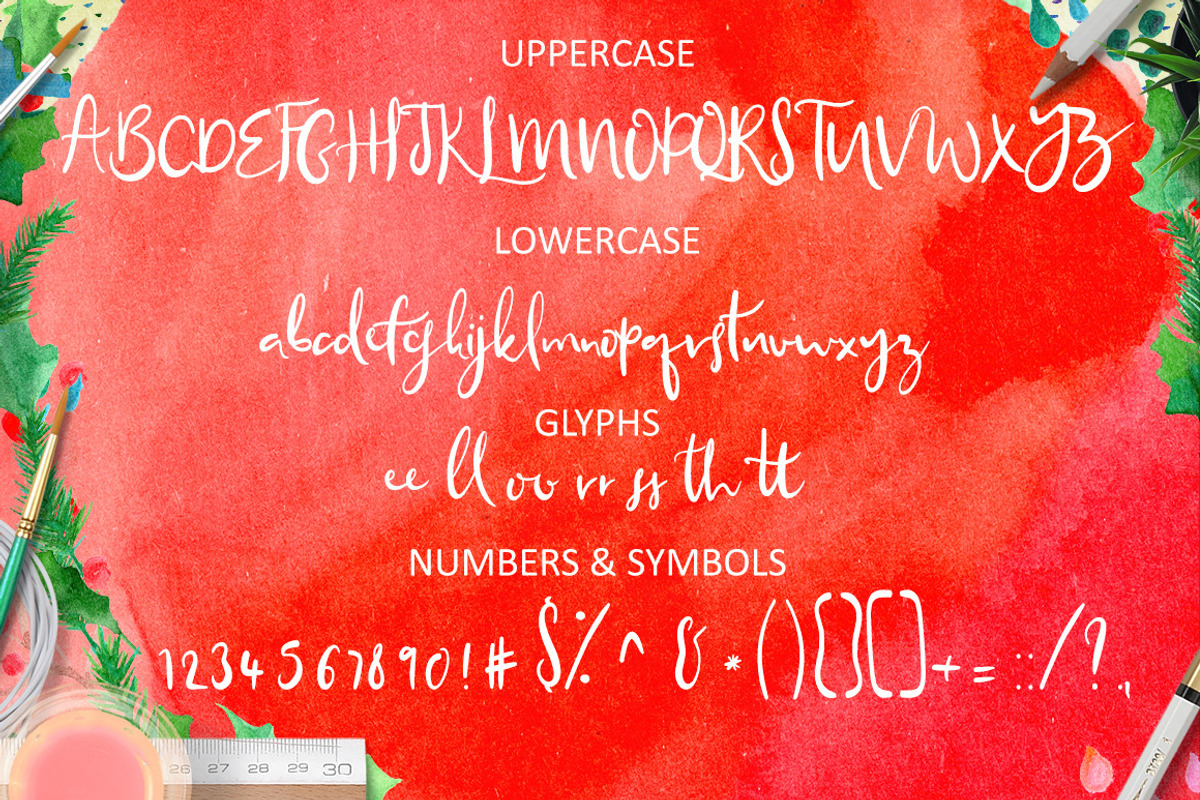 Blissfully Script Font preview 2