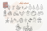 Hand-Drawn Christmas Doodle SVG PNG, a Seasonal Illustration by RimzStudio (Thumbnail 5 of 11)