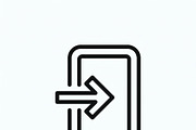 Vector Modern Mobile UI Icons, an Outline Icon by adenpinkstore (Thumbnail 2 of 14)
