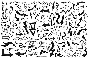 HAND DRAWN DOODLE SHAPES VECTOR SET