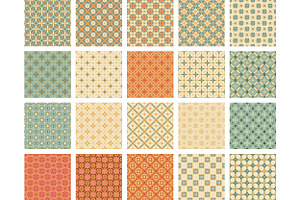 PIEZZA Geometric Seamless Patterns.