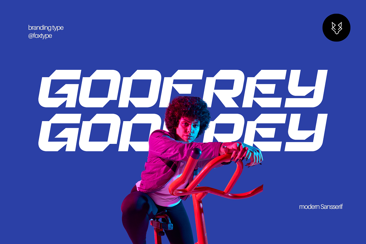Godfrey Display Typeface, a Sans Serif Font by Foxtype (Photo 1 of 6)