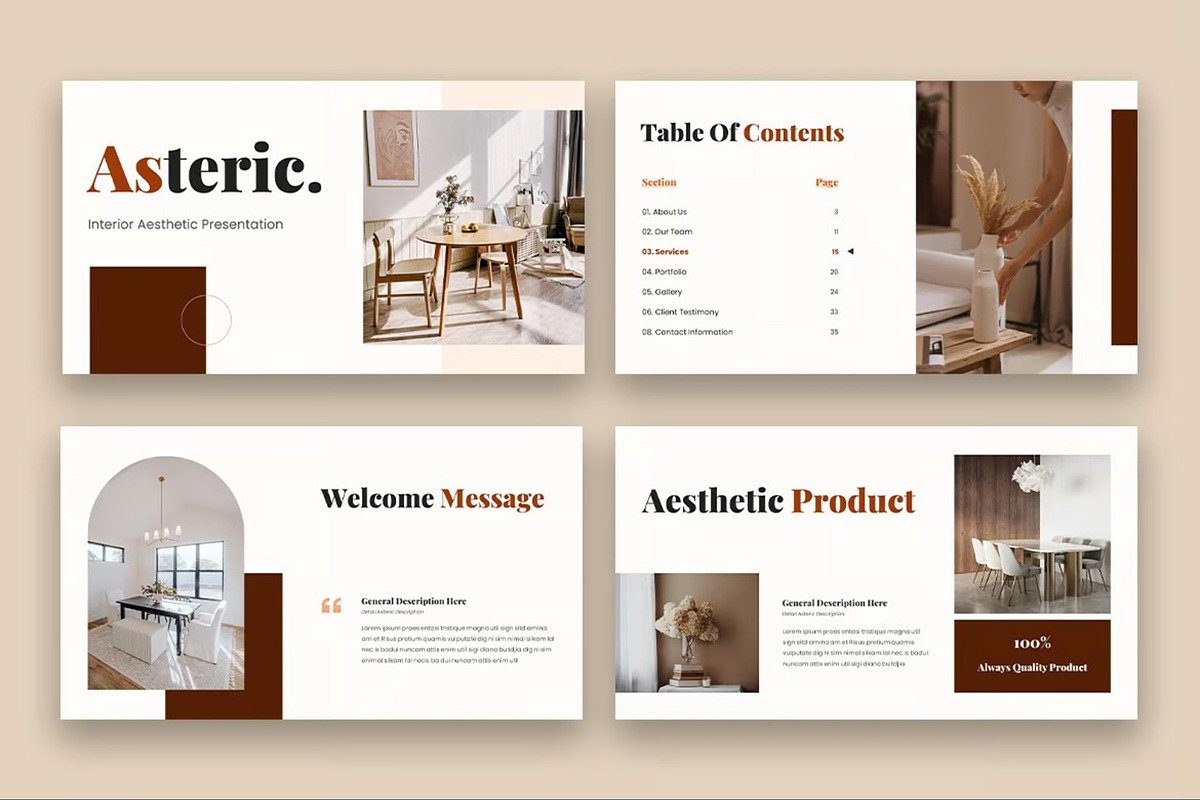 Asteric - Interior Aesthetic Keynote, a Presentation Template by Fit-tee (Photo 5 of 6)