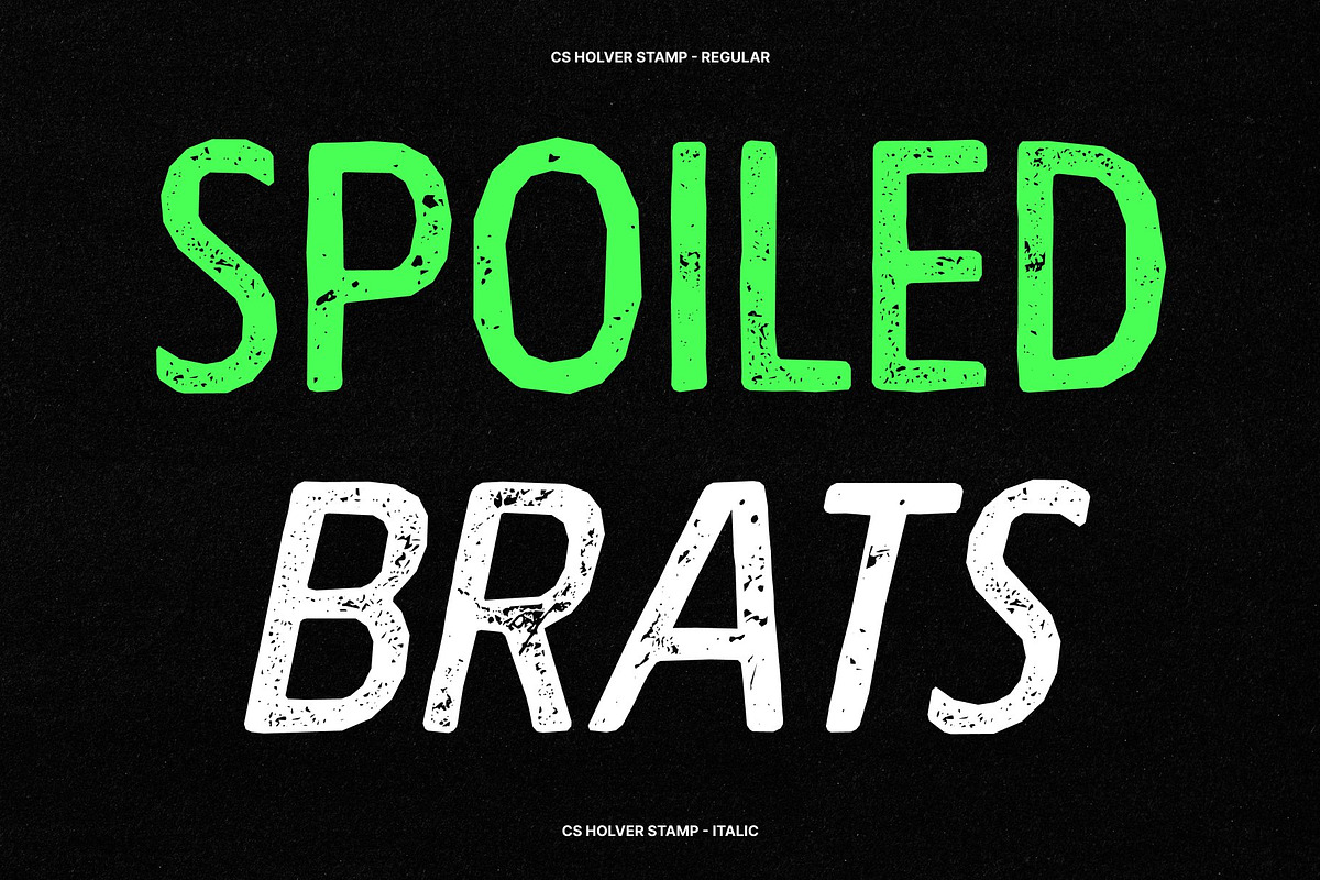 CS Holver Stamp, a Sans Serif Font by Craft Supply Co. (Photo 2 of 8)