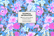 Multibloom. Floral patterns, a Pattern Graphic by emeraldthue (Thumbnail 6 of 6)