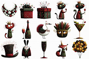 Luxury New Years Eve Clipart, an Illustration by Libby Wishes (Thumbnail 3 of 7)