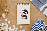 Valentine Penguins Alphabet PNG, an Animal Illustration by KennedyStudio (Thumbnail 4 of 5)