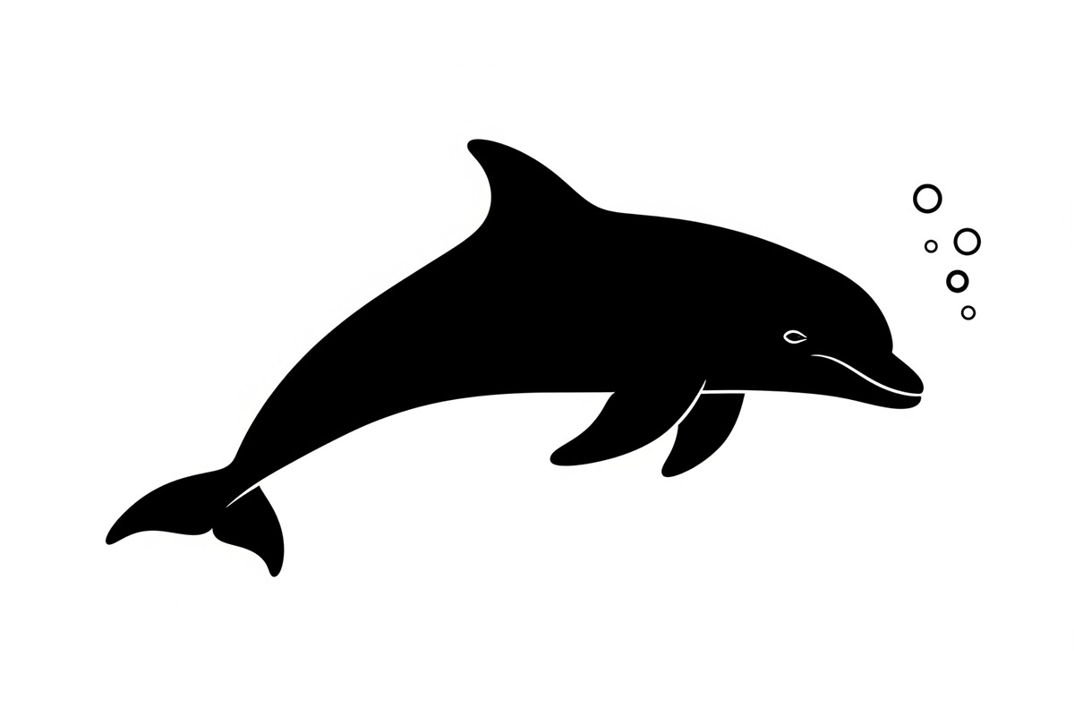 Dolphin Jumping Silhouette Vector bu, an Illustration by Designs_River (Photo 20 of 48)
