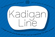Kadigan Line - single-line font, a Sans Serif Font by Missy Meyer (Thumbnail 1 of 8)