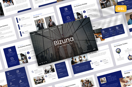 Bizuna - Company Profile Slides, a Presentation Template by Kmg Design