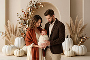 34 Autumn Wreath Digital Backdrops, a Background Graphic by 3Motional (Thumbnail 3 of 18)
