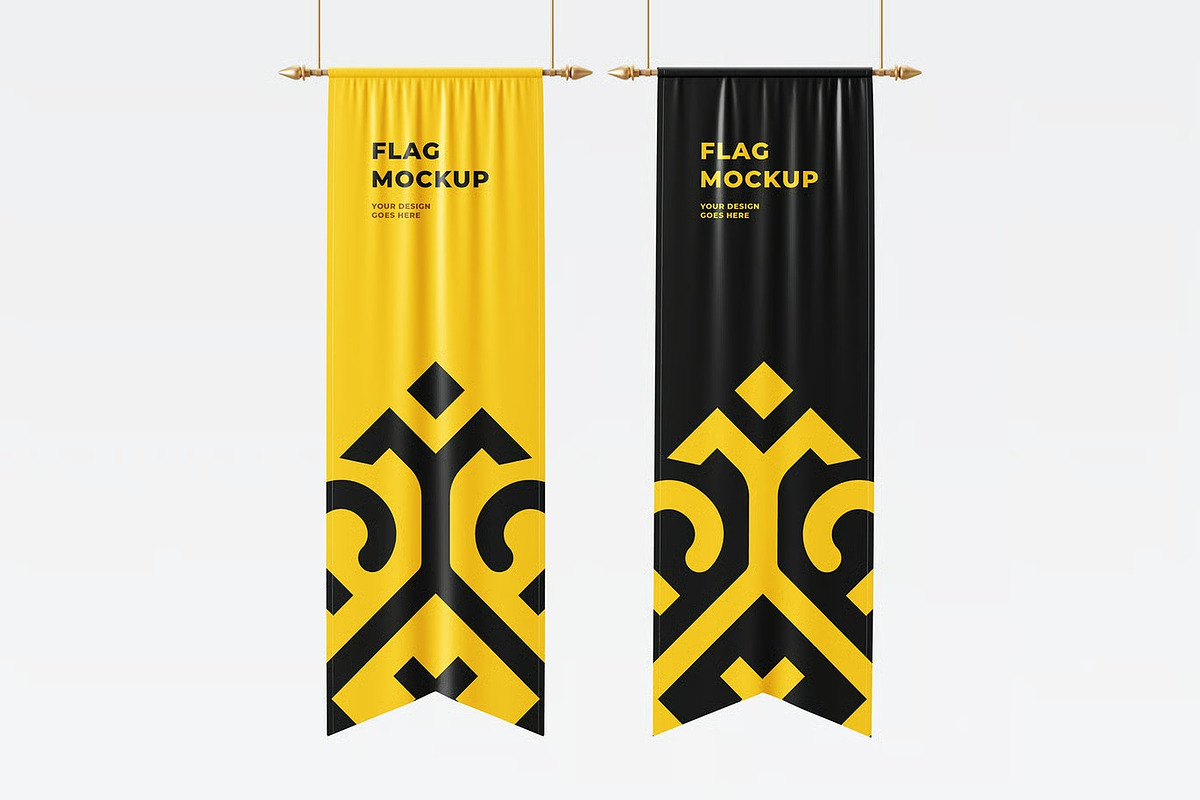 Vertical Flag Mockup, an Advertising Mockup by zpackcreative (Photo 4 of 5)