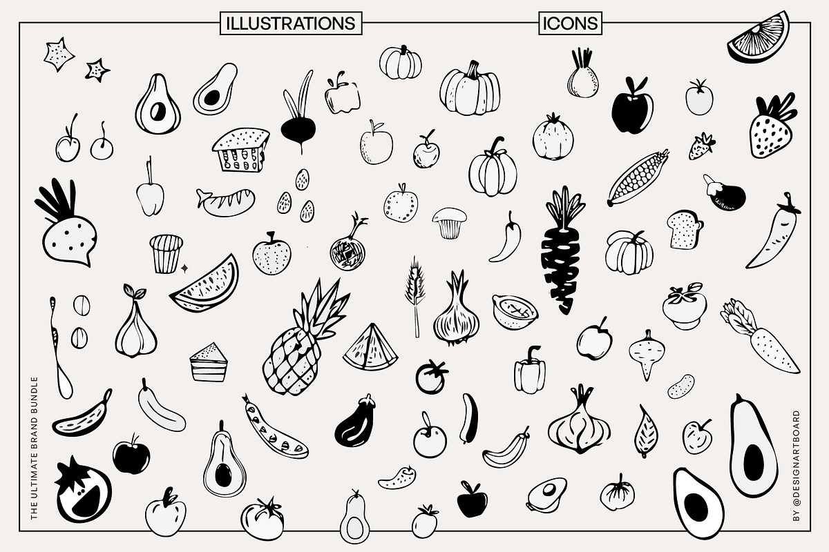 Food Logos & Packaging Kit Vol. 01, a Branding & Logo Template by @designartboard (Photo 23 of 28)
