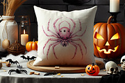 Halloween Watercolor Pink Spider PNG, a Seasonal Illustration by Creative Arslan (Thumbnail 6 of 9)