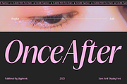GC Once After - Display Sans, a Sans Serif Font by Glyphonic (Thumbnail 1 of 17)