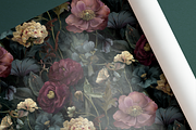 MOODY FLORAL Seamless Pattern, a Pattern Graphic by AYAKA Studio Co. (Thumbnail 2 of 9)