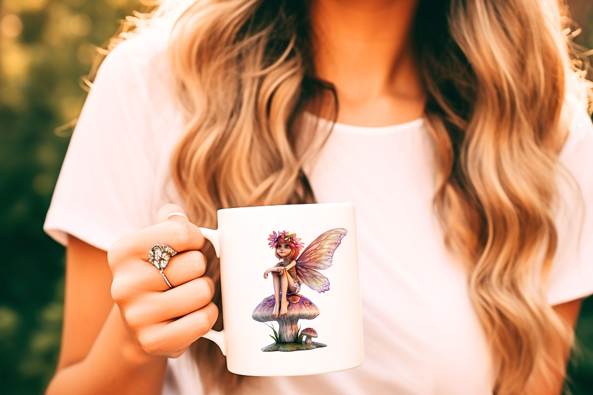 HAPPY SPRING FOREST FAIRY CLIPART, a Person Illustration by Daring Digies (Photo 9 of 10)