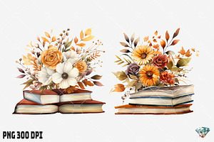 Boho Flower Book Watercolor