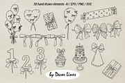 Baby Bows Shower, a Decorative Illustration by Decor Lines (Thumbnail 2 of 16)