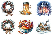 Cozy Winter Sublimation Clipart Bund, an Illustration by DreamArtGraphic (Thumbnail 4 of 4)