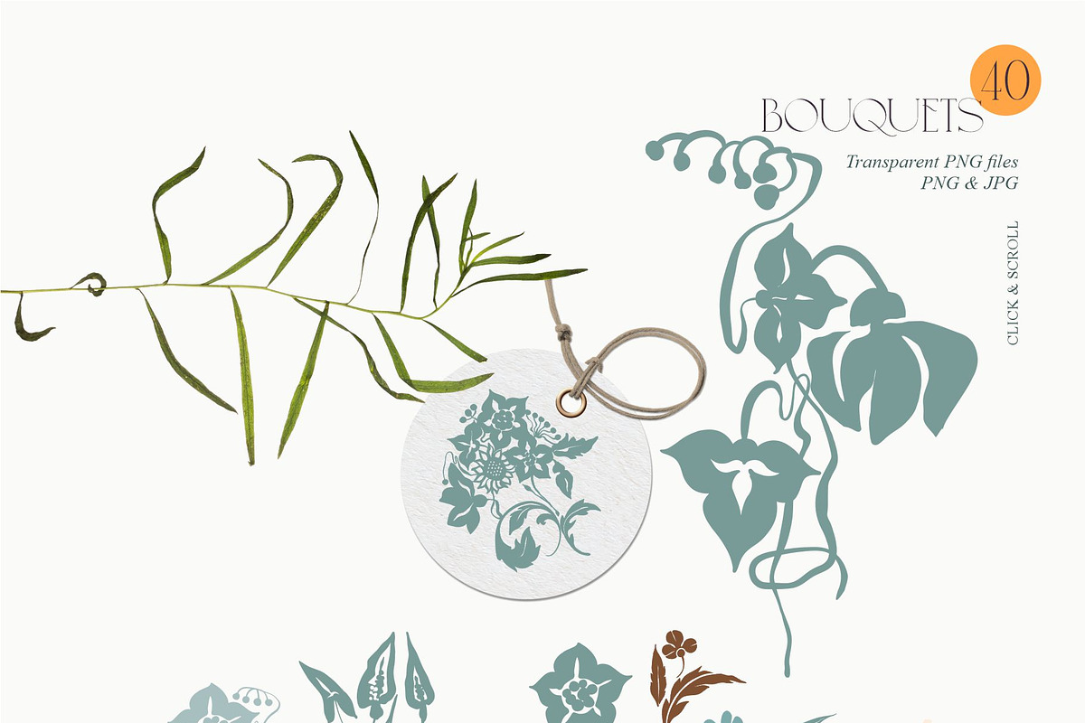 Flowers of the Art Nouveau, a Pattern Graphic by Collection by VY (Photo 8 of 17)