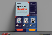Conference Flyer Layout, a Flyer Template by MightyDesign (Thumbnail 1 of 8)