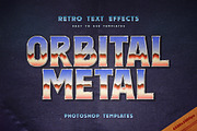 Retro Sci-Fi Metal Text Effects, a Layer Style Add-On by Andrew Skoch Design (Thumbnail 3 of 9)