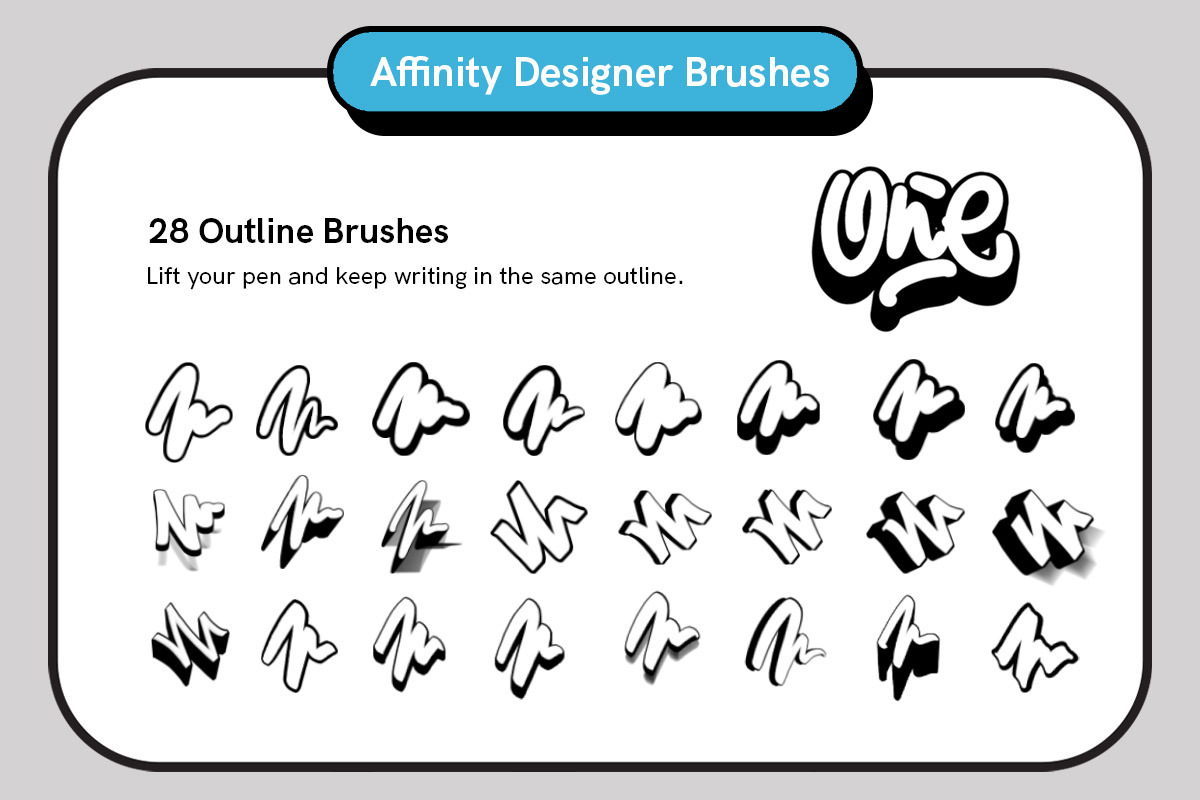 Outline Pack - Outline Brushes, a Brush Add-On by Snooze one (Photo 8 of 13)