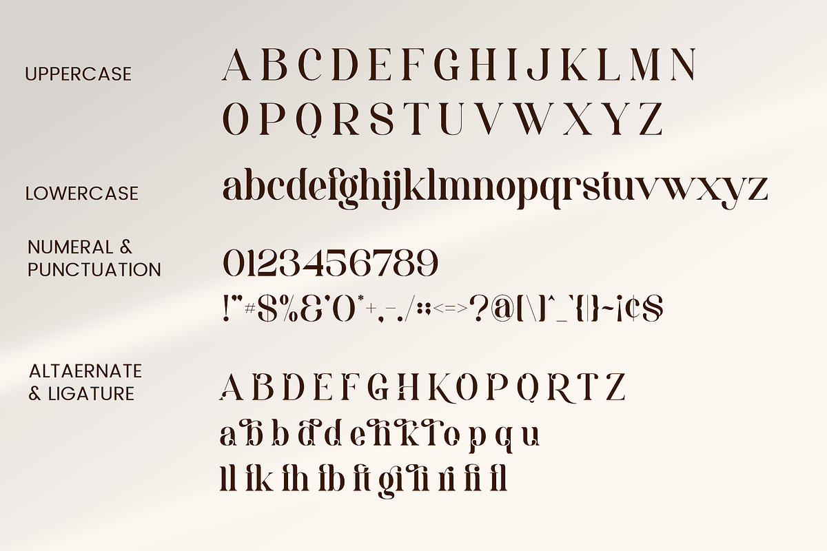 Rogale - Stylish Serif Font, a Serif Font by Aqeel_Art (Photo 12 of 12)