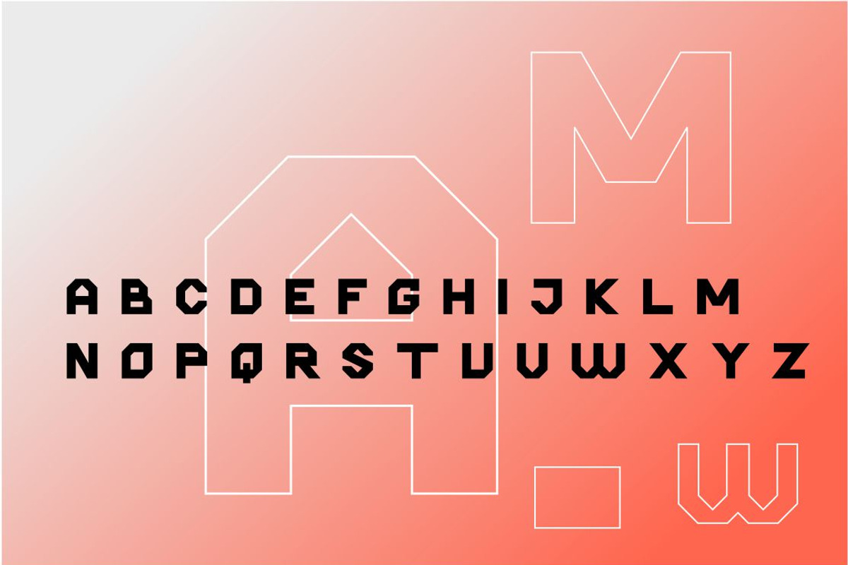 Hammer Font | Futuristic Font, a Sans Serif Font by WhymoreArt (Photo 5 of 5)