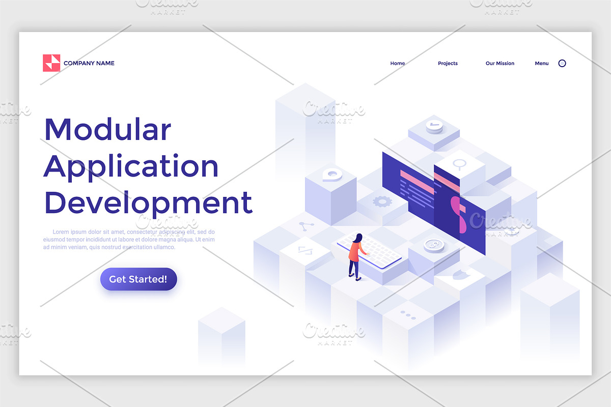 Isometric Solutions Mini. Part 14, a Templates & Theme by Andrew Kras Design (Photo 12 of 15)