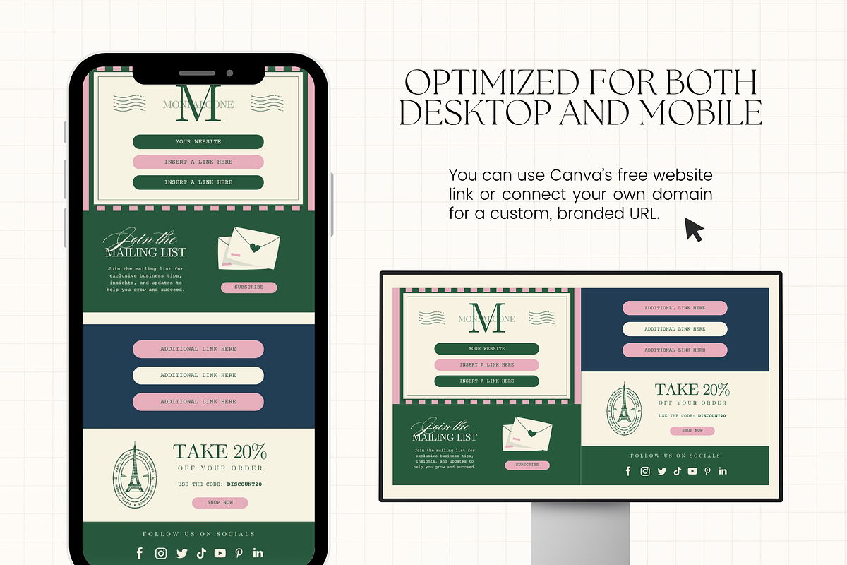 Canva Link in Bio Template preview 3