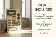 Neutral Flowers Vector Print Creator, an Object Graphic by ArtFM (Thumbnail 2 of 14)