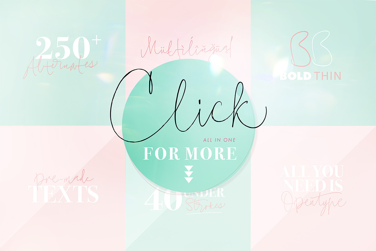 Charlotte Script with 120 ligatures, a Script Font by Blessed Print (Photo 15 of 19)