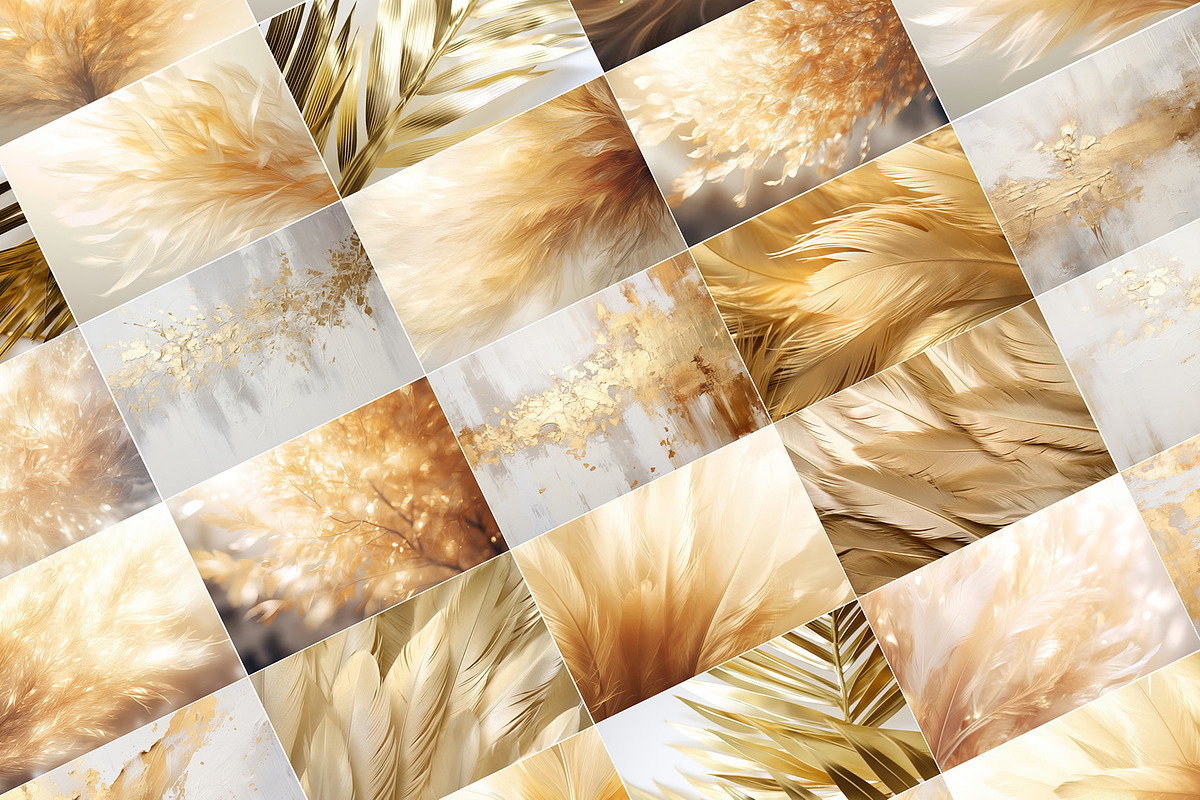 Heart of Gold - 35 Backgrounds Pack, a Background Graphic by andromida (Photo 4 of 5)