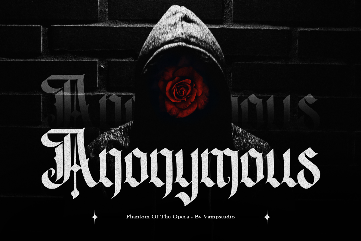 Phantom Of Opera - Blackletter, a Blackletter Font by Vampstudio (Photo 8 of 10)