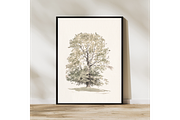Vintage Tree Sketch Wall Art, a Decorative Illustration by Pink_bloom (Thumbnail 9 of 10)