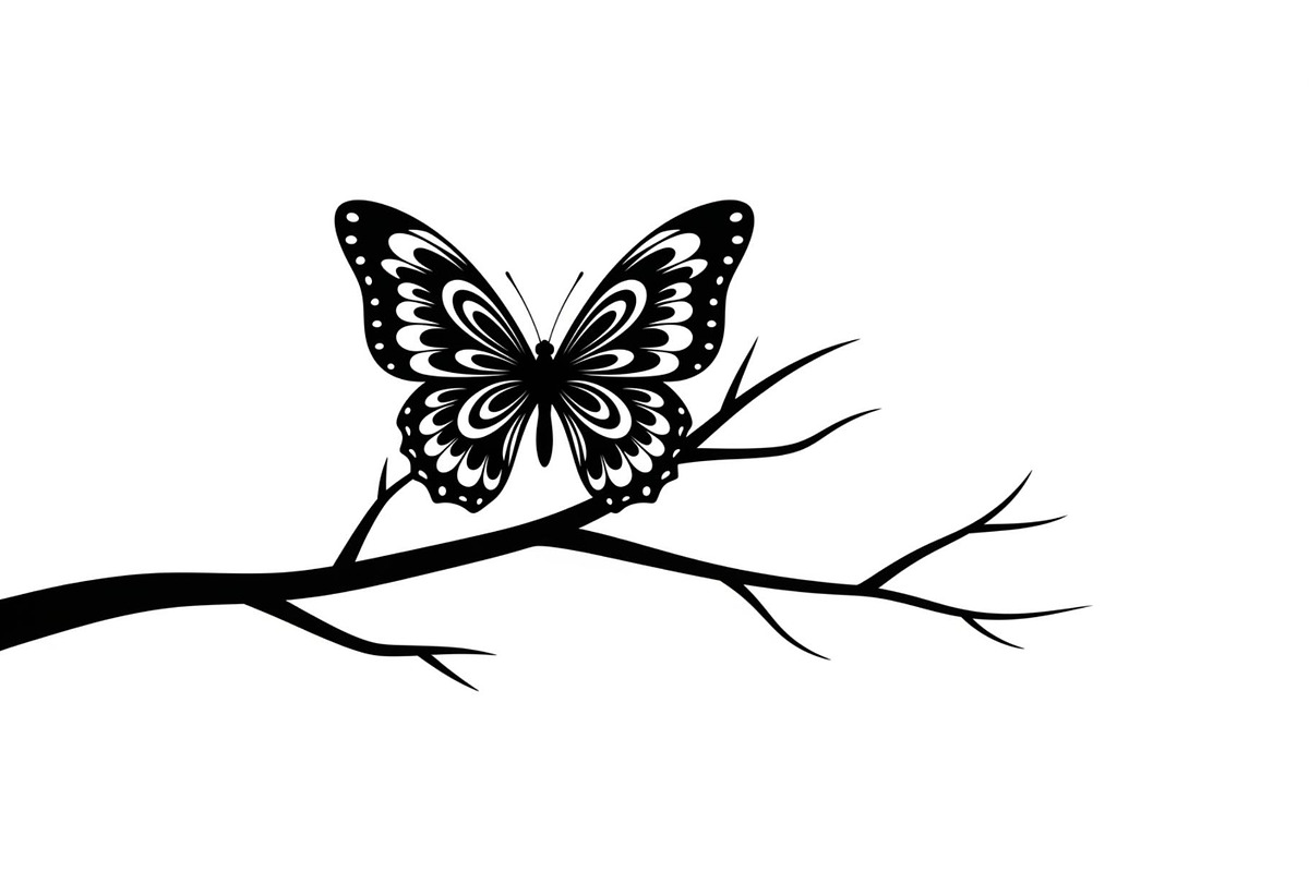 Butterfly Branch SVG Bundle, an Illustration by Creativeshirt (Photo 14 of 31)