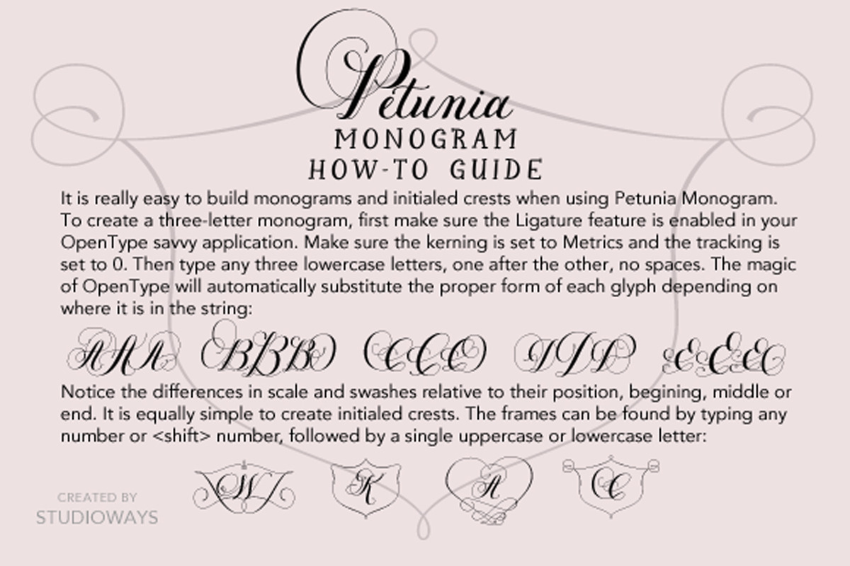Petunia Monogram preview 6