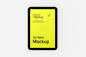 Tablet Device Screen Mockup, a Product Mockup by graphypix