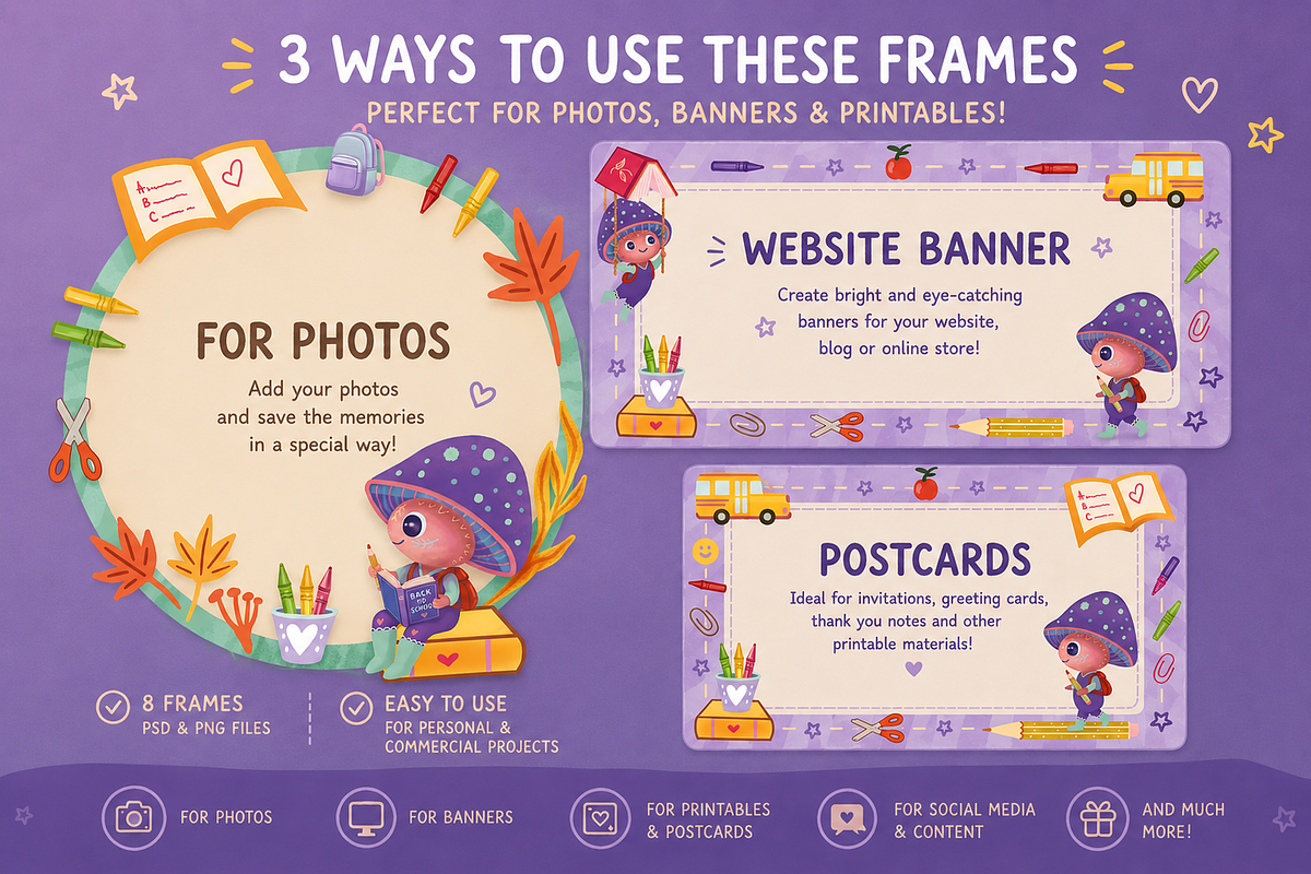Back to School Design Bundle, an Education Illustration by FaliushViktoriaArtist (Photo 5 of 13)