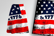 Distressed USA Flag 1776 Celebratio, an Object Illustration by Sharon Schwalbe (Thumbnail 1 of 4)